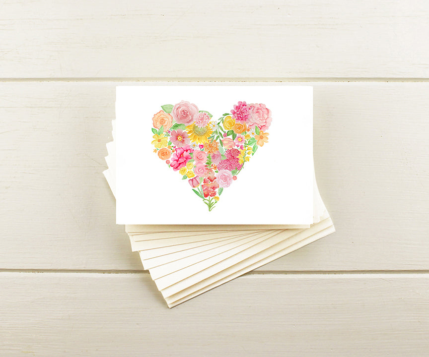 floral Valentine bouquet notes