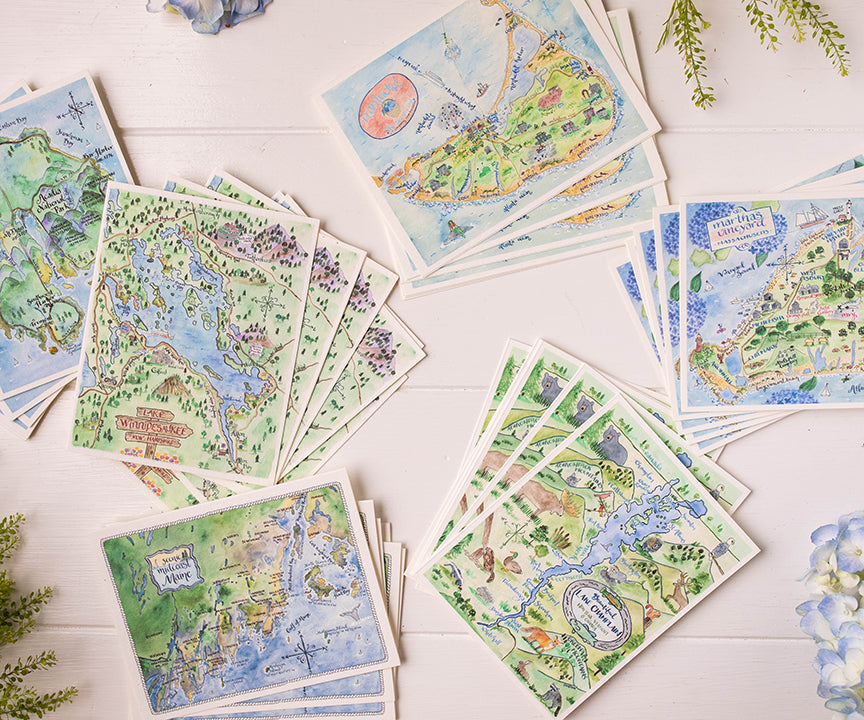 Map Note Cards