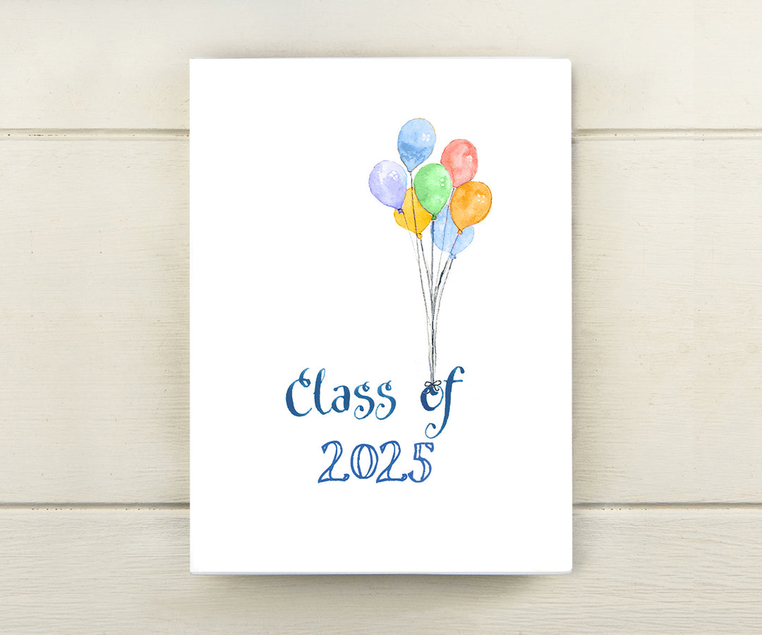 balloons graduation card