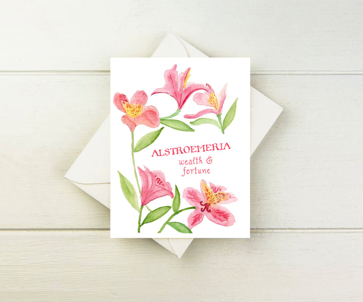 Alstroemeria Note Cards