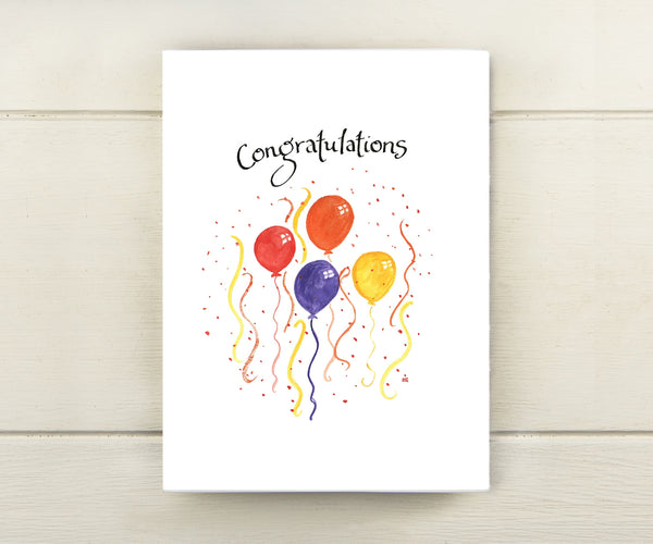 Balloons Congratulations Card