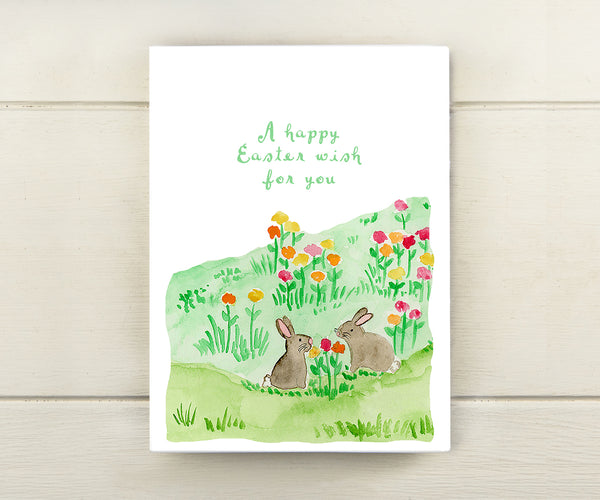 Bunnies Easter Card