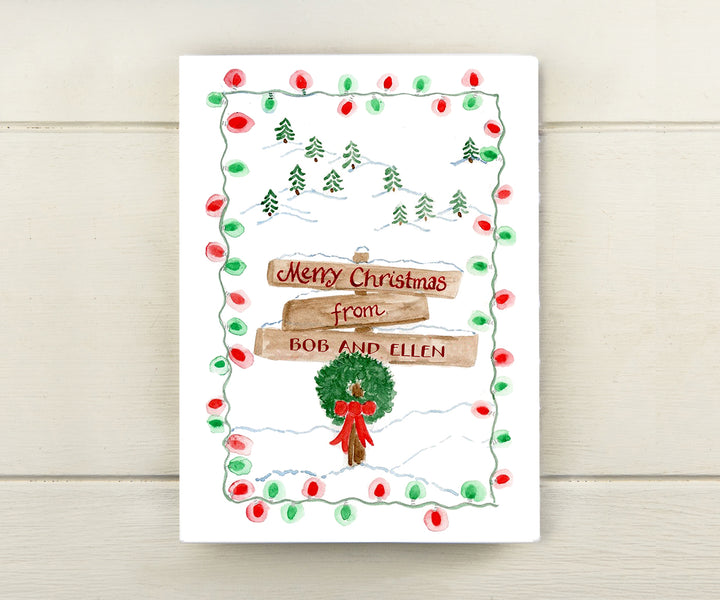 Christmas everywhere card with names