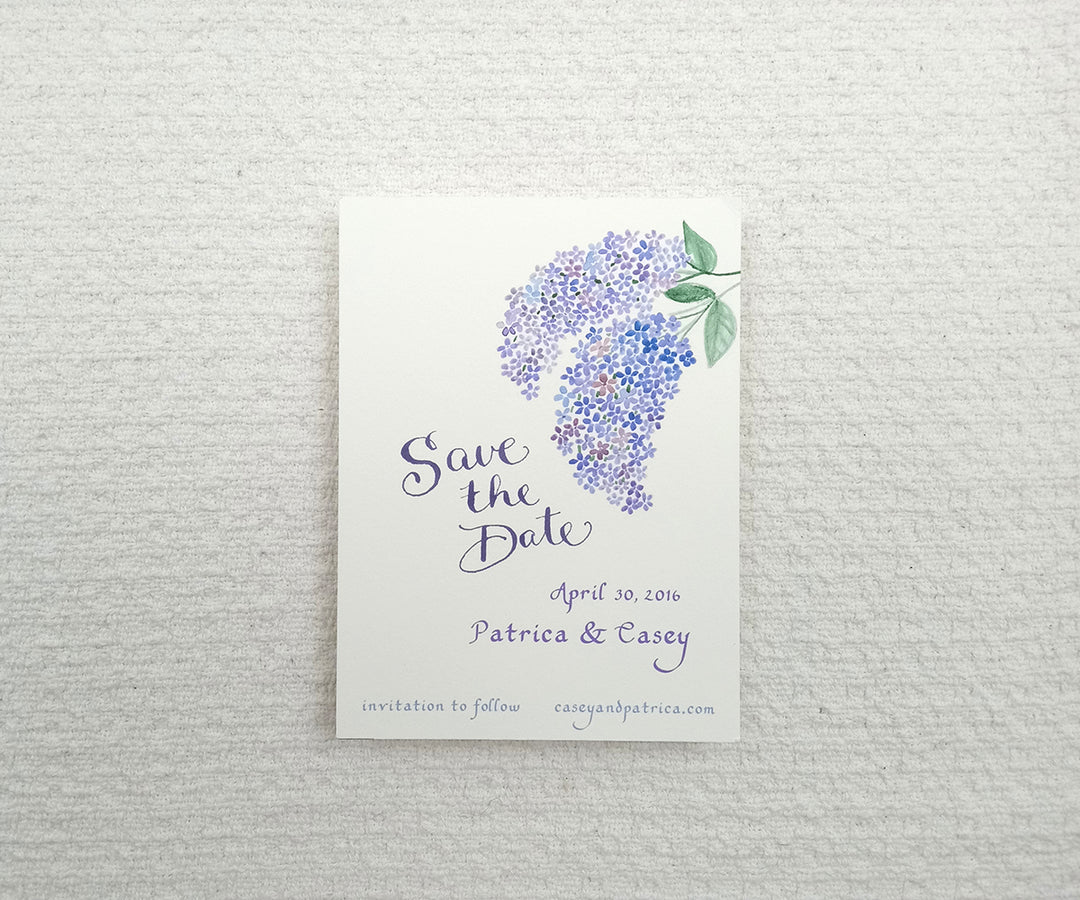 Lilac Save the Date