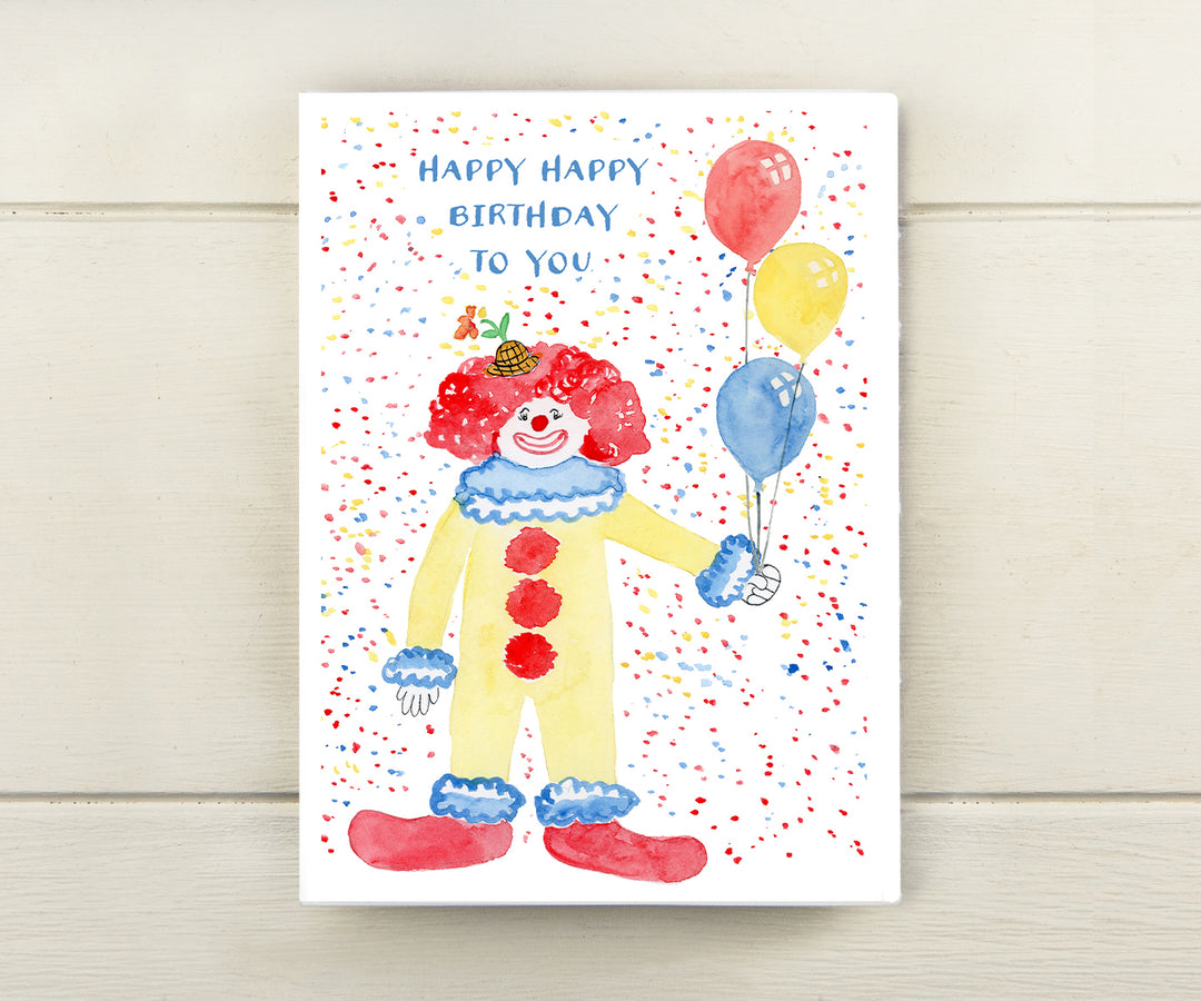 Clown Birthday Card