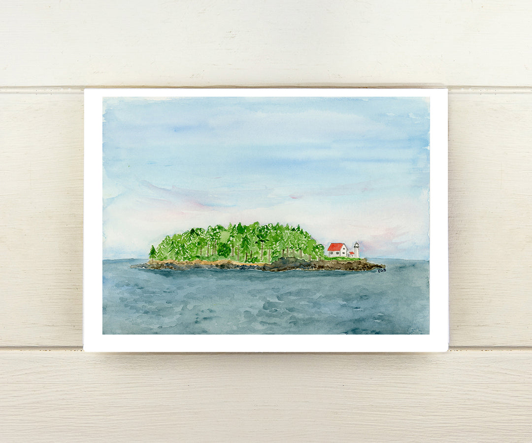 Curtis Island Lighthouse Card