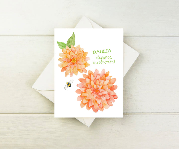 Dahlia Note Cards