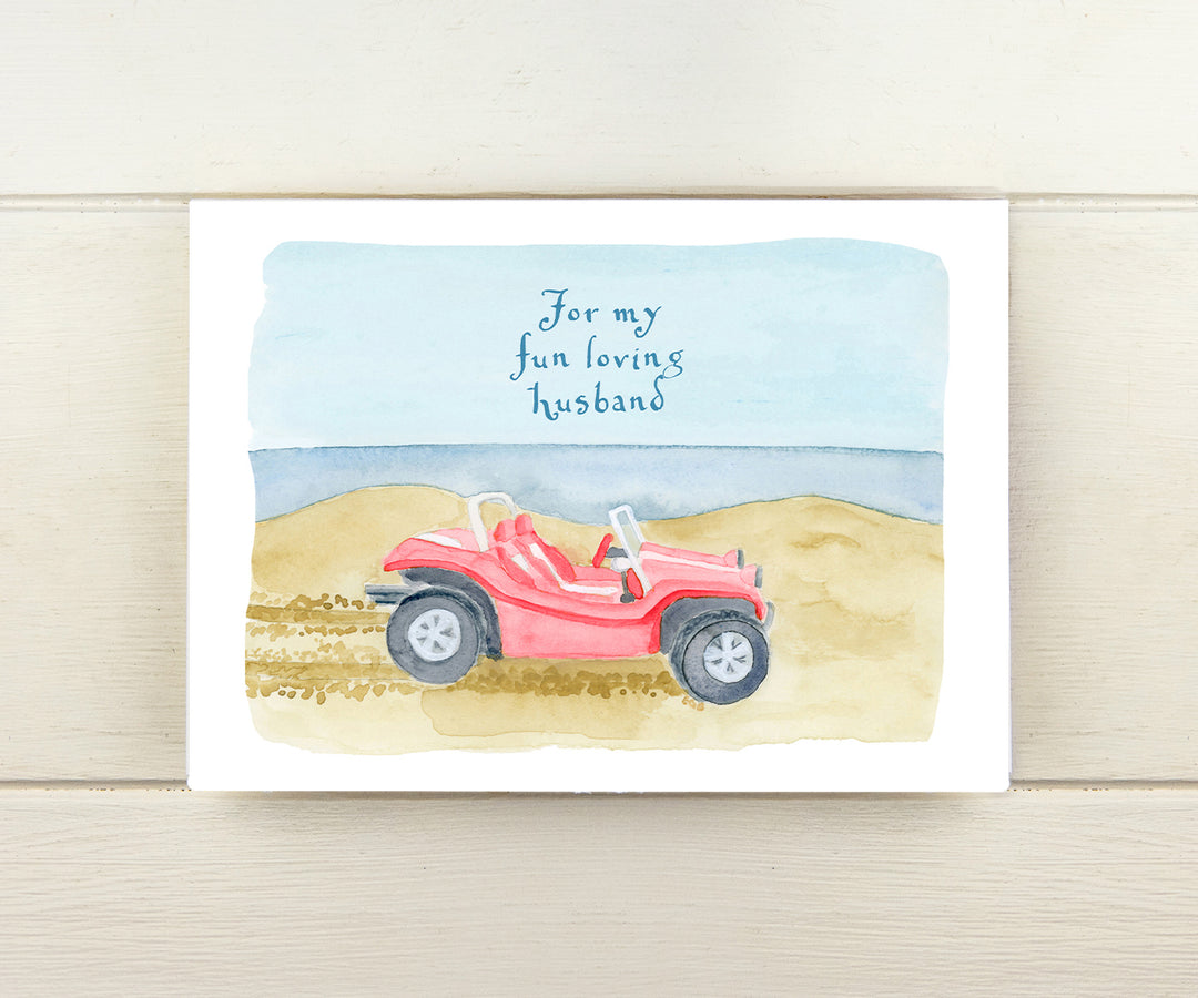 Dune Buggy Husband Card