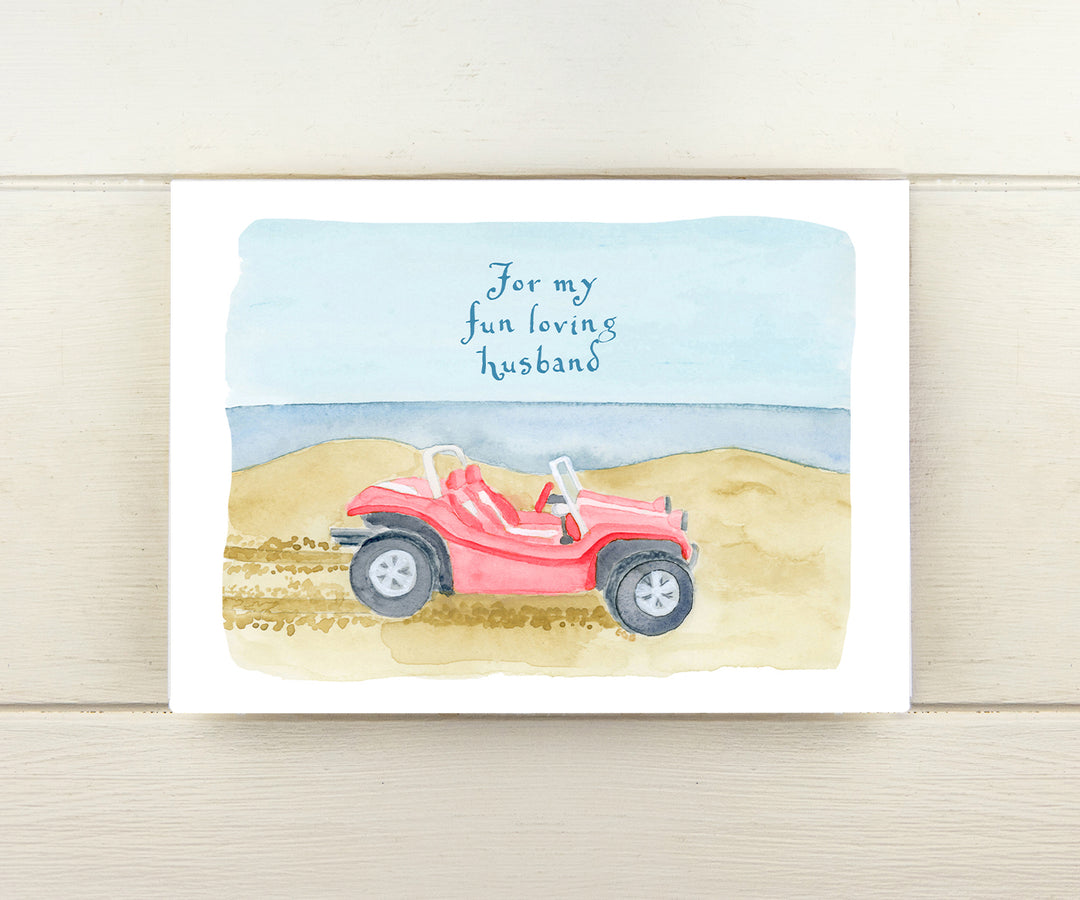 Dune Buggy Husband Valentine Card