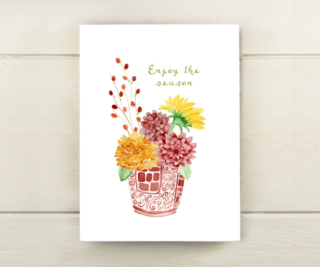 Fall Flowers Card