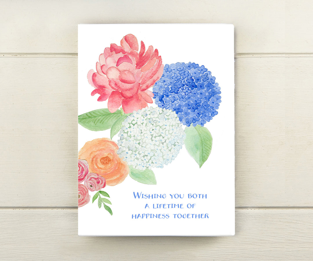 Floral Wedding Bouquet Card