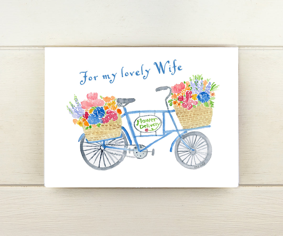 Flower Delivery Wife Card