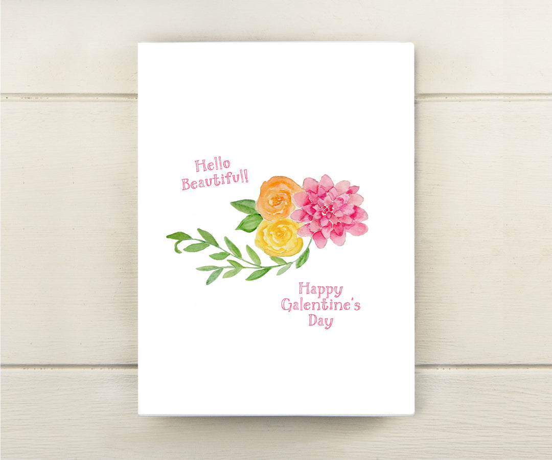 Floral Galentine Card