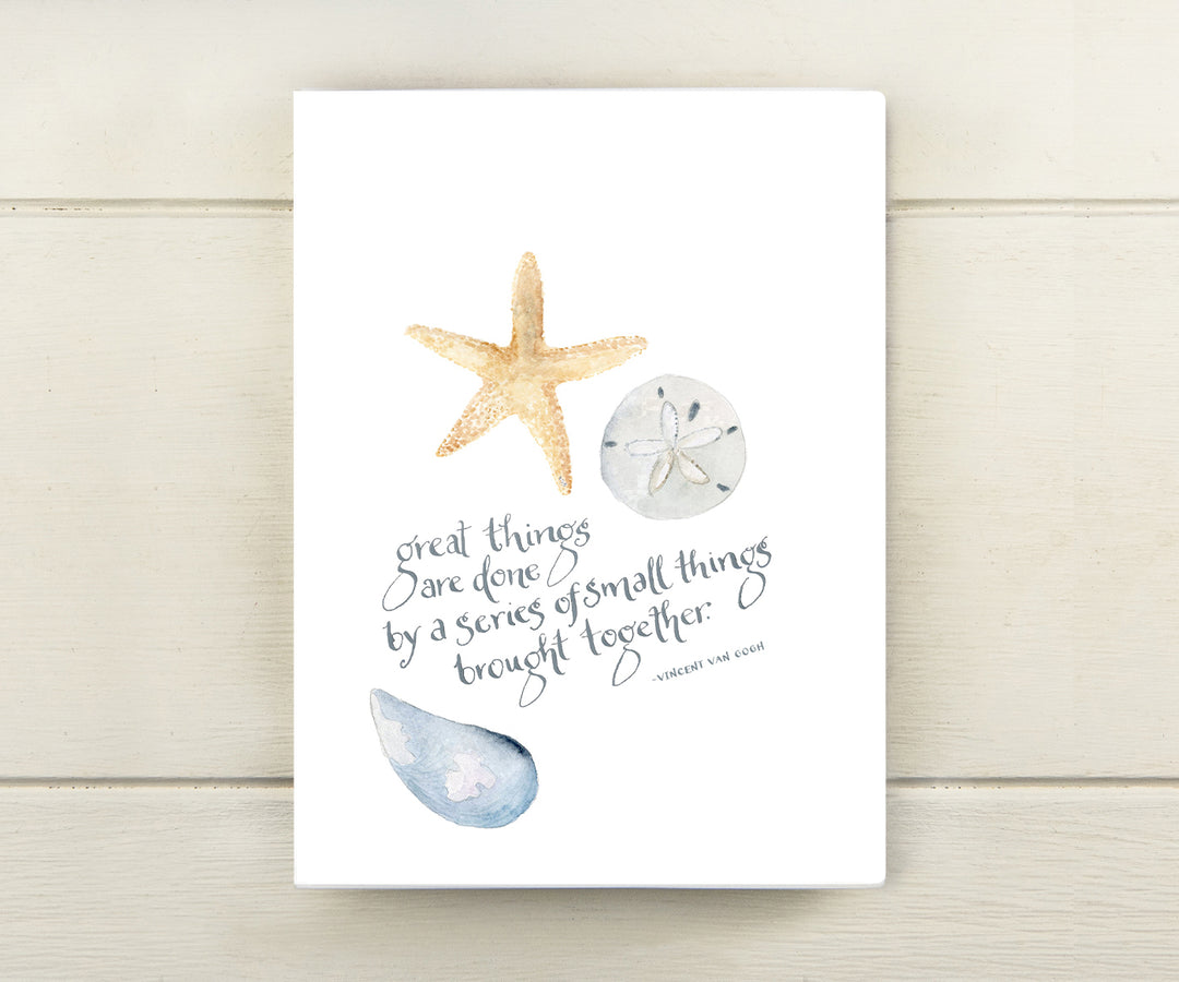 Great Things Van Gogh Quote Card