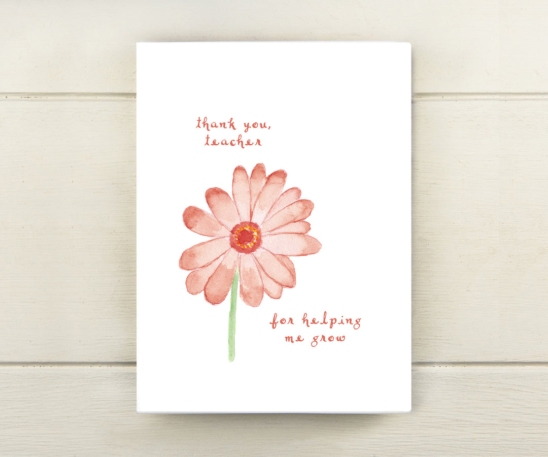 Growing Flower Card