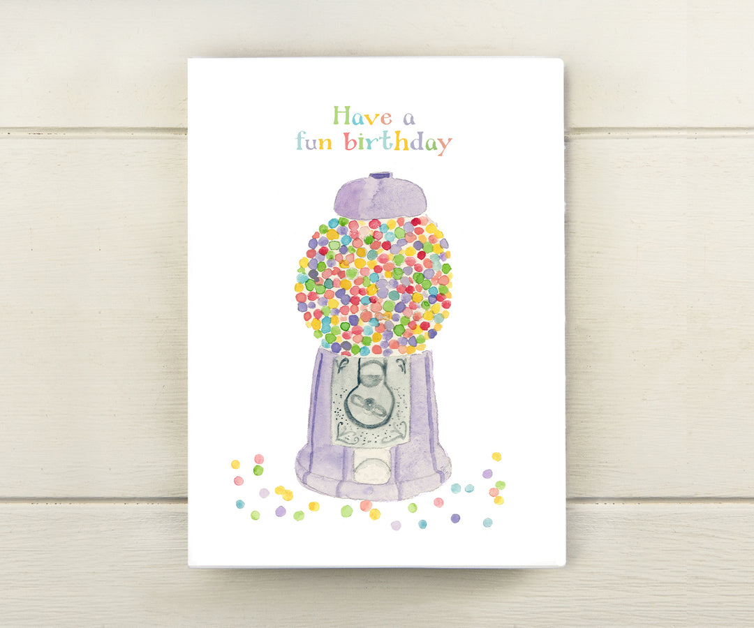 Gumball Machine Birthday Card