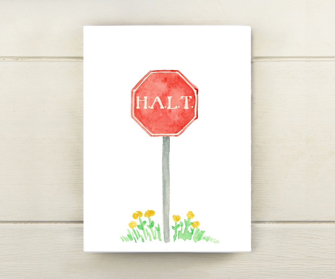 H.A.L.T. Recovery Card