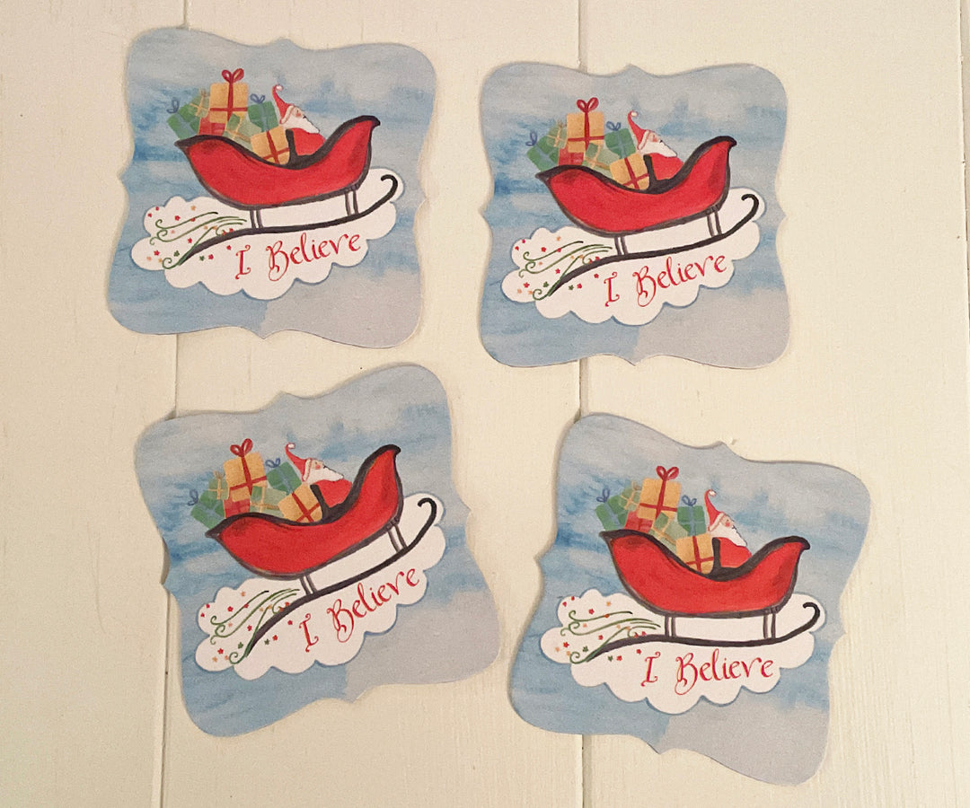 I believe Christmas coasters