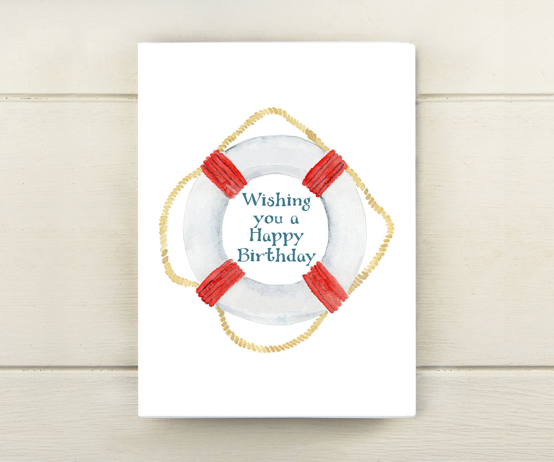 Life Preserver Birthday Card