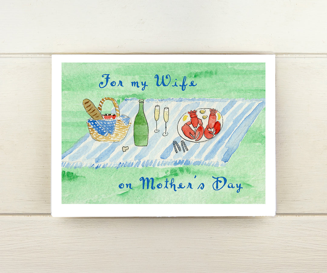 Lobster Picnic Mother's Day Card