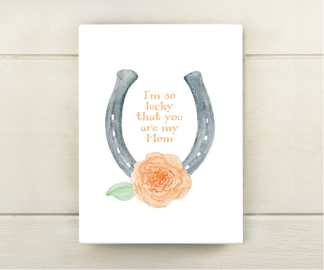 Lucky Horseshoe Mother's Day Card