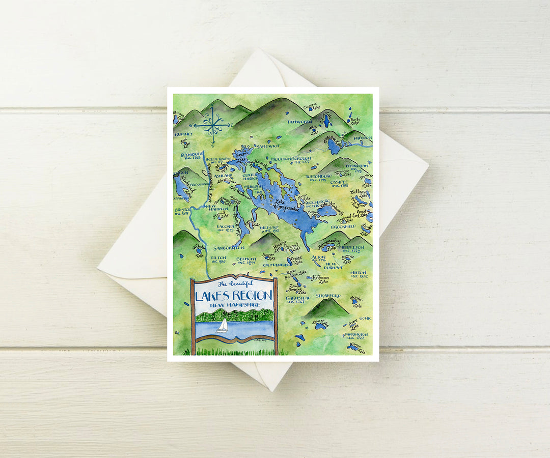 New Hampshire Lakes Region Note Cards