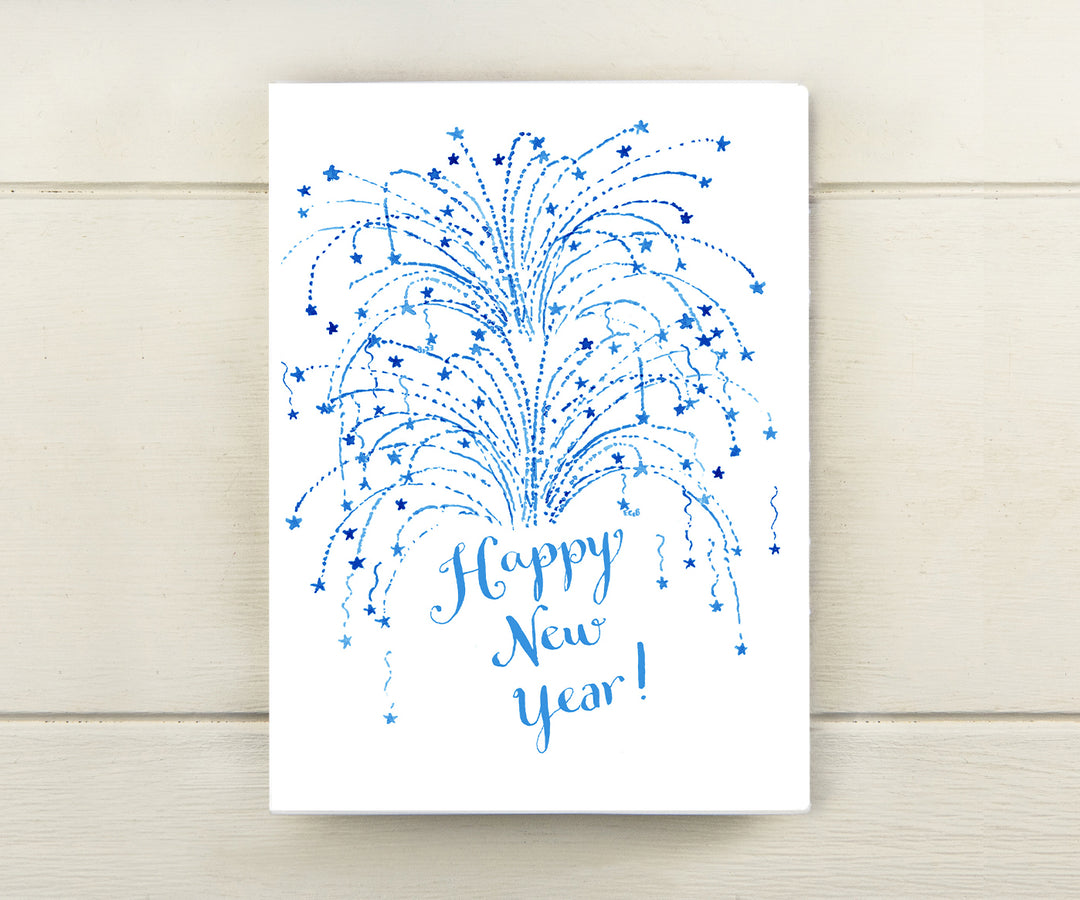 New Years Sky Holiday Card