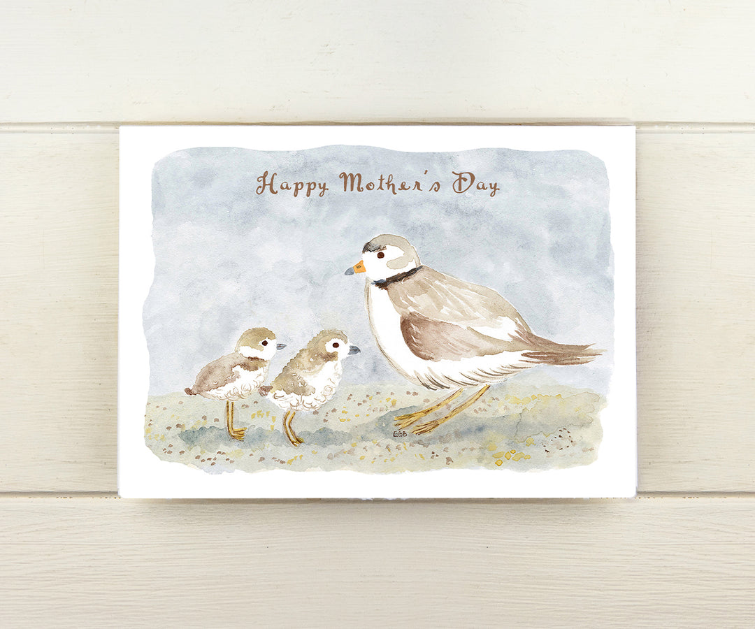 Piping Plovers Mother's Day Card