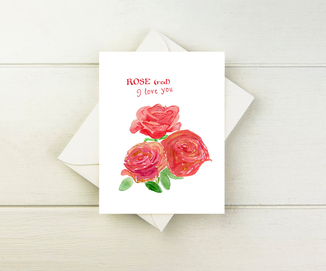 Rose (red) Note Cards