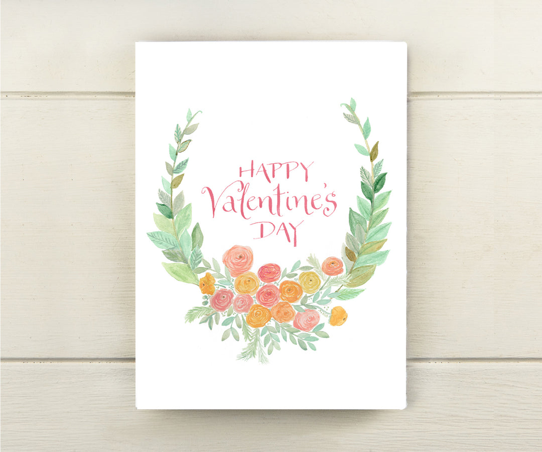 Ranunculus Valentine Card