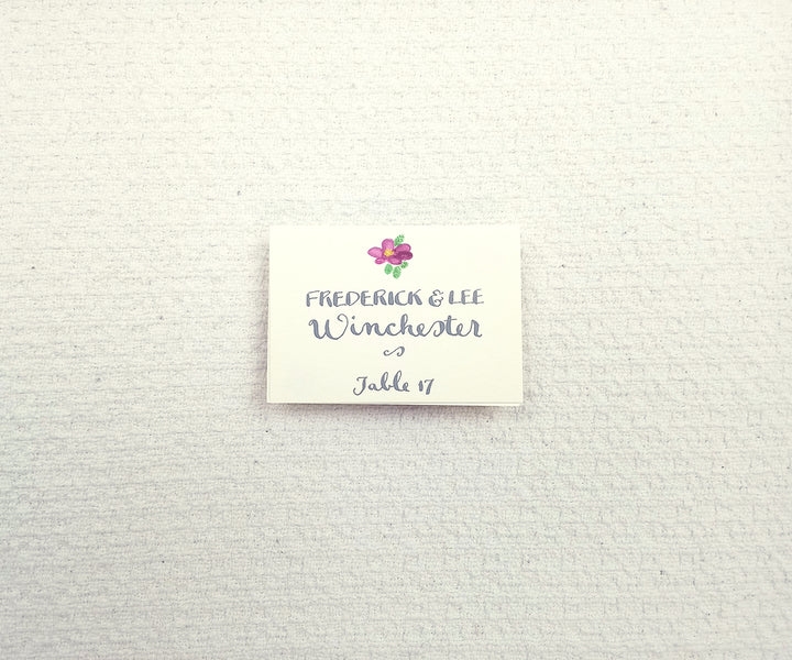 Beach Rose escort/place card