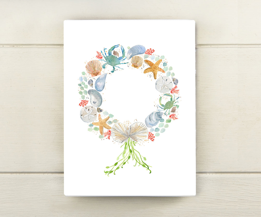 Sea Wreath Holiday Card