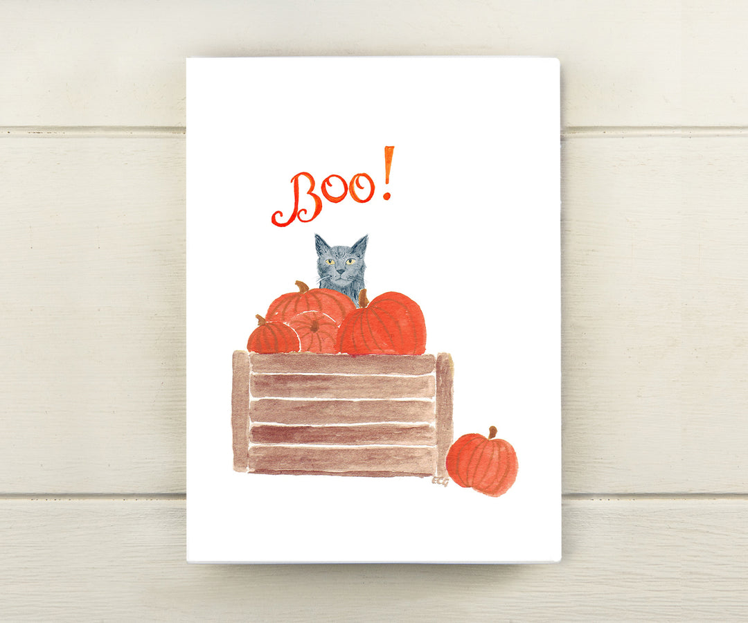 Spike & the Pumpkins Halloween Card