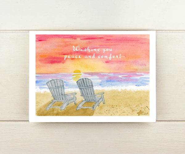 Sunset Sympathy Card