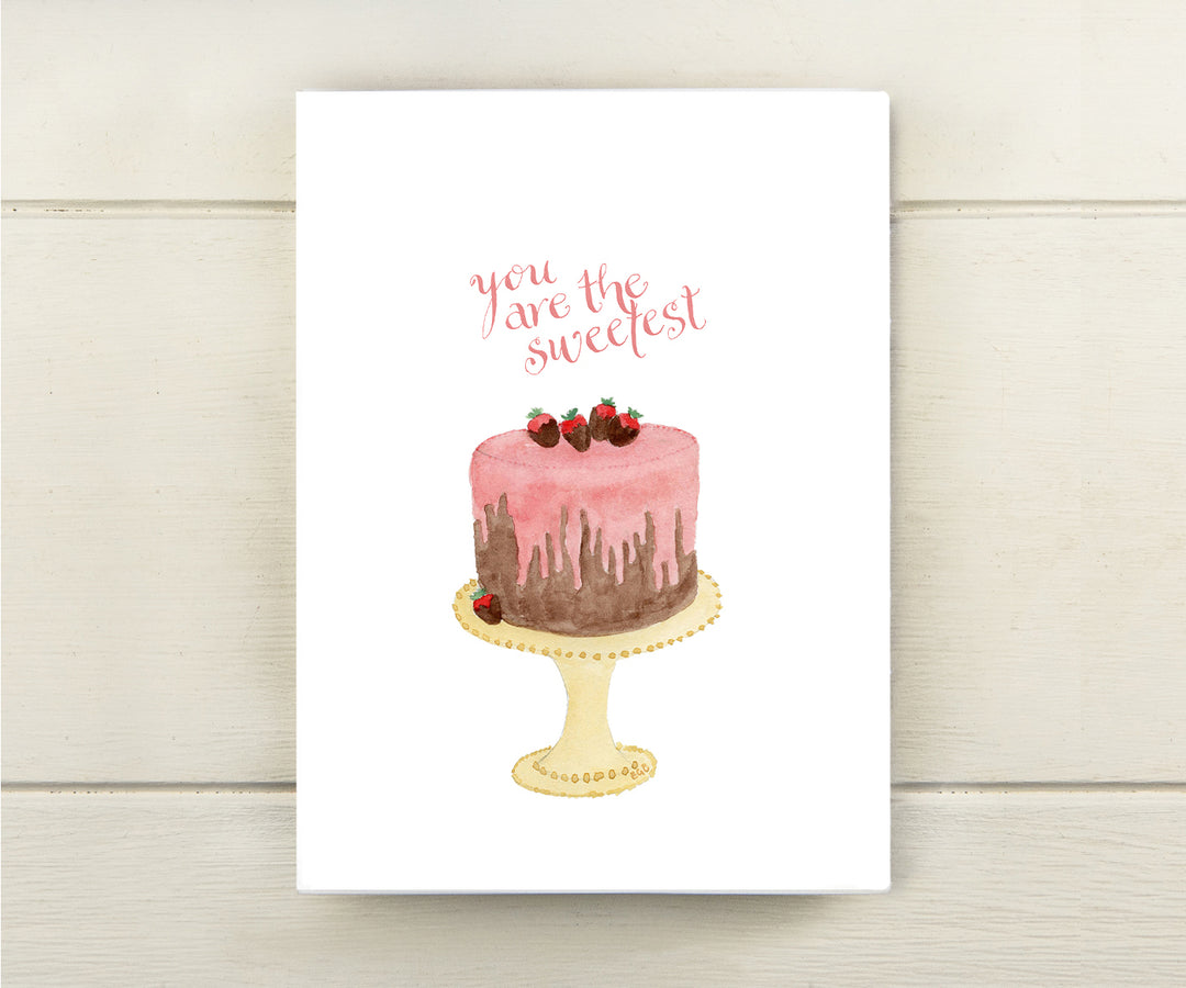 Sweetest Cake Valentine Card