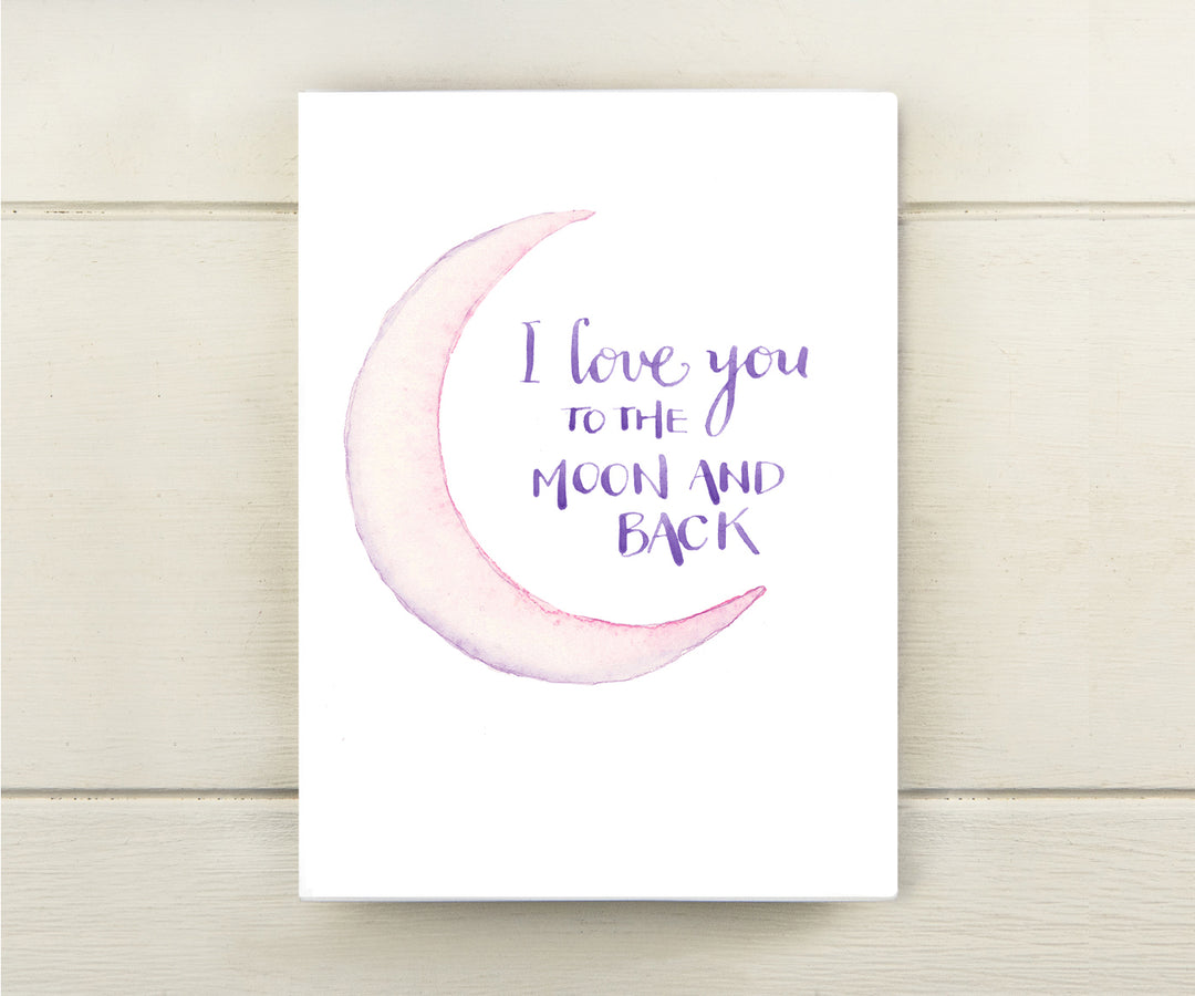 To the Moon Valentine Card