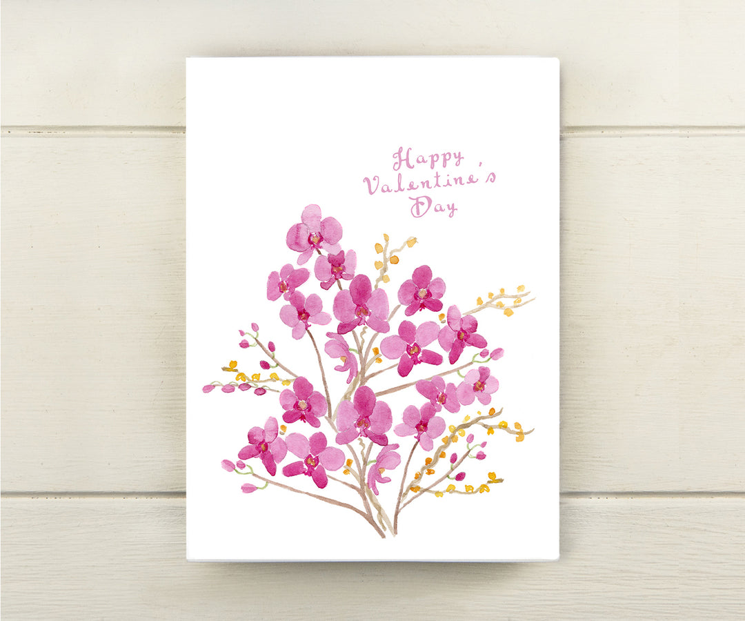 Valentine Orchids Card