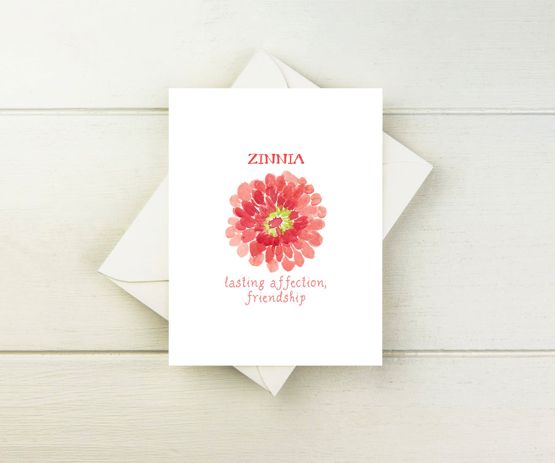 Zinnia Note Cards