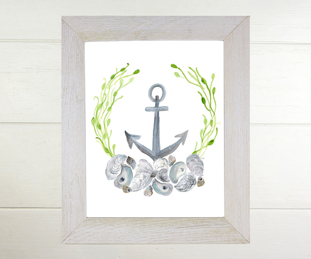 Anchor with Shells Print