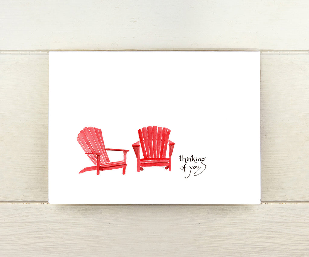 Red Chairs Anniversary Card