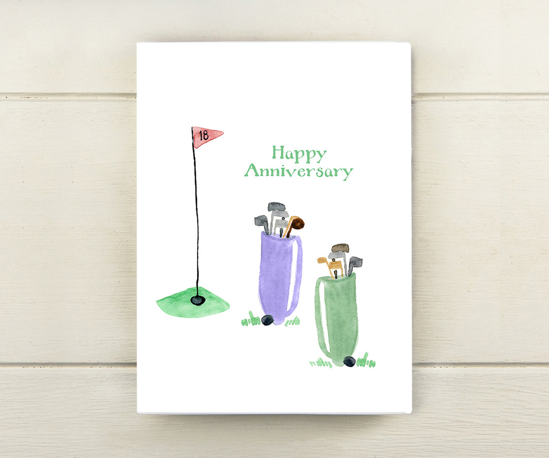 Golf anniversary card