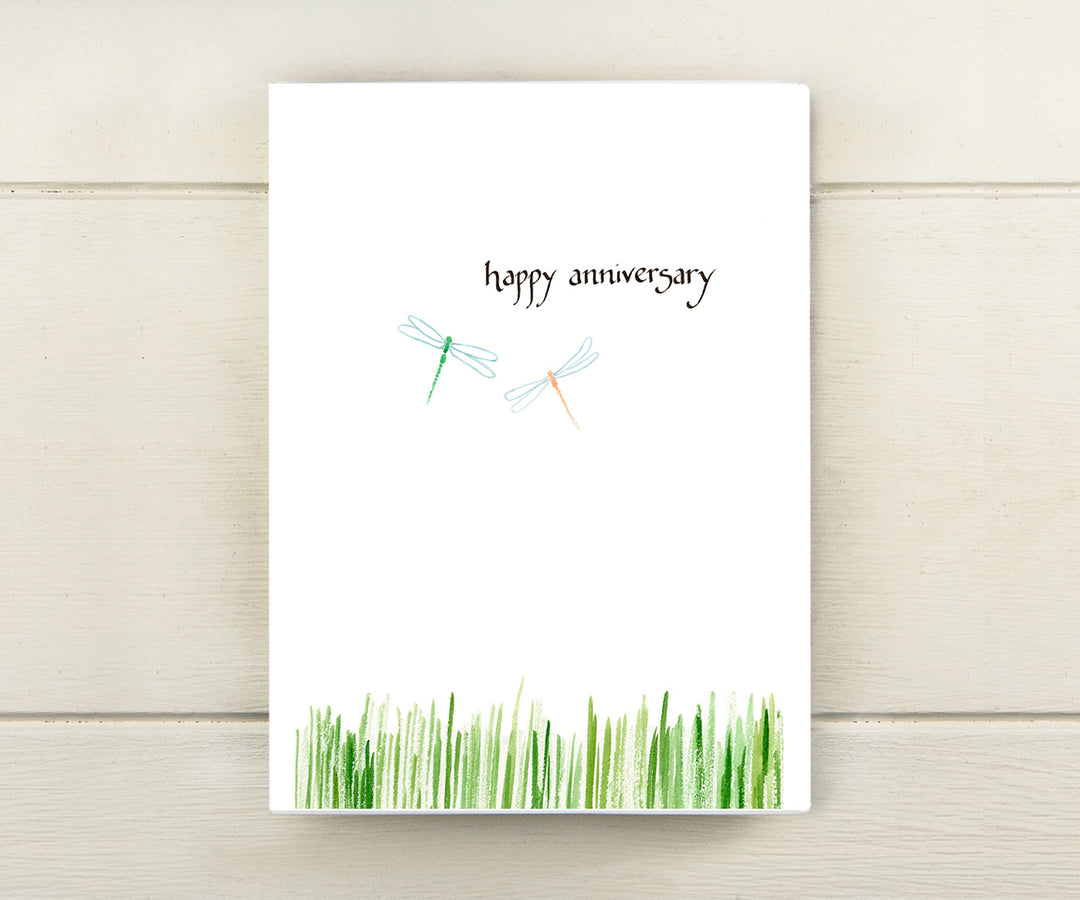 Dragonflies anniversary card