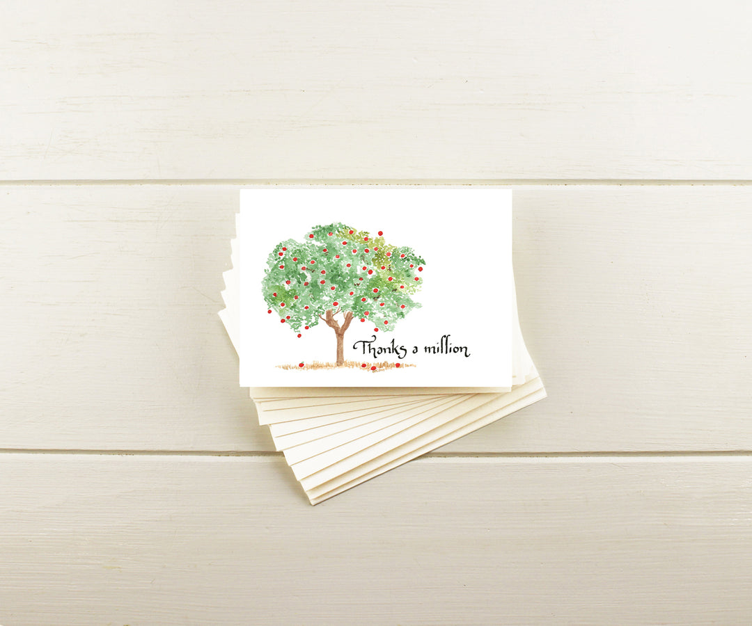 Apple Tree Thank You Note Cards