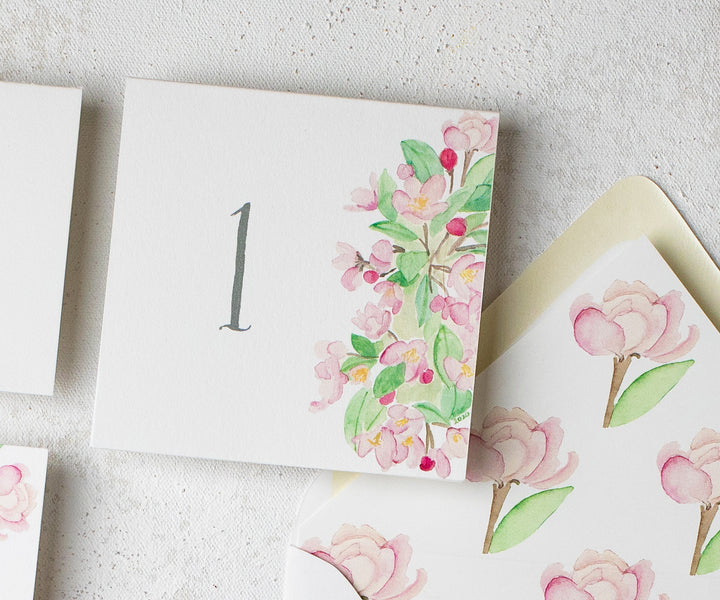 apple blossom table number