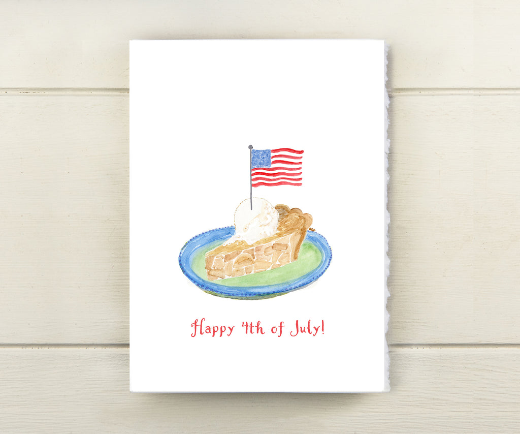 Apple pie 4th of July card