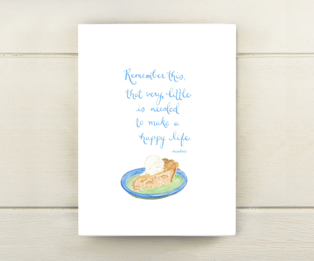 Apple Pie Quote Card