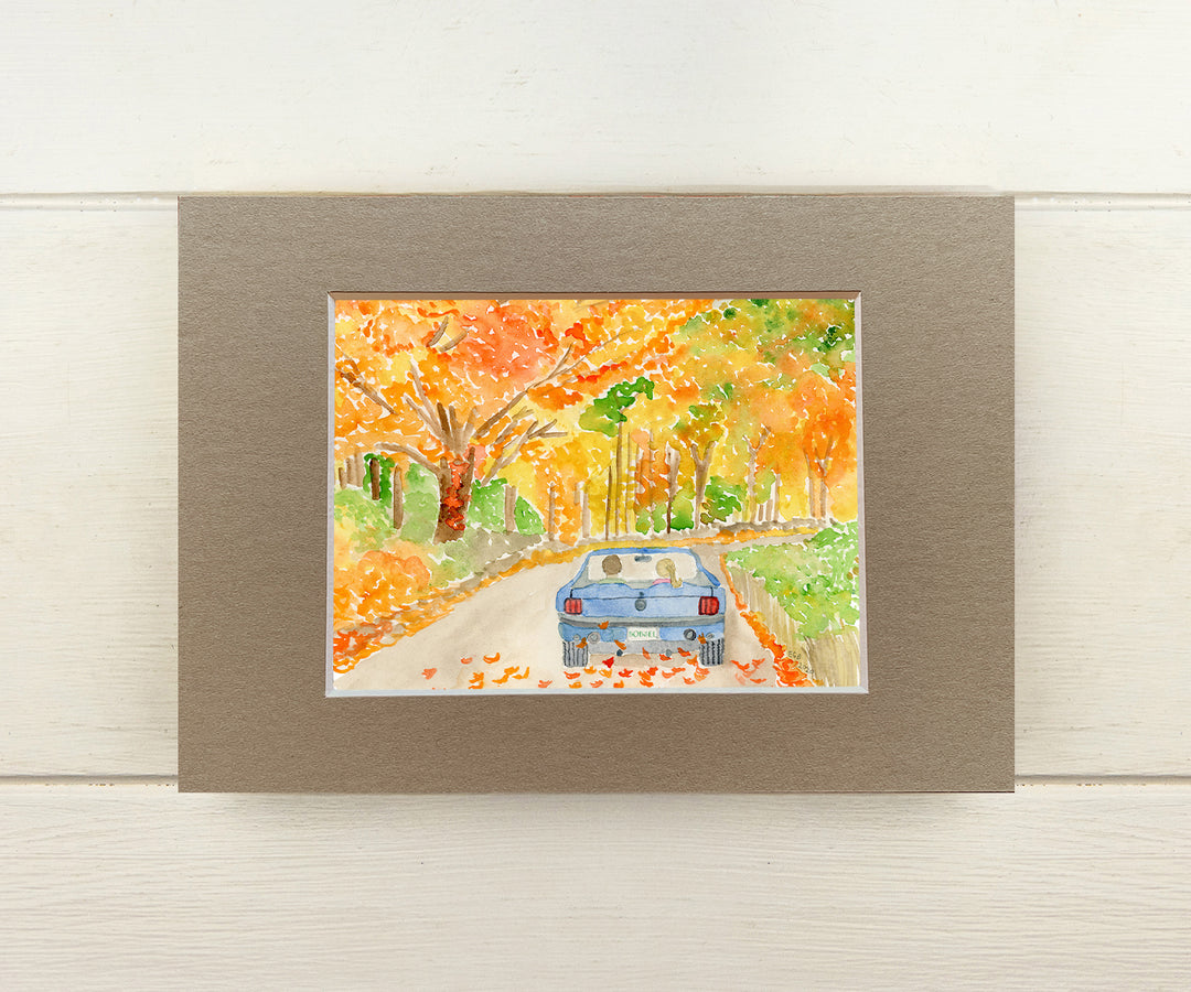 Autumn Drive Mini Print