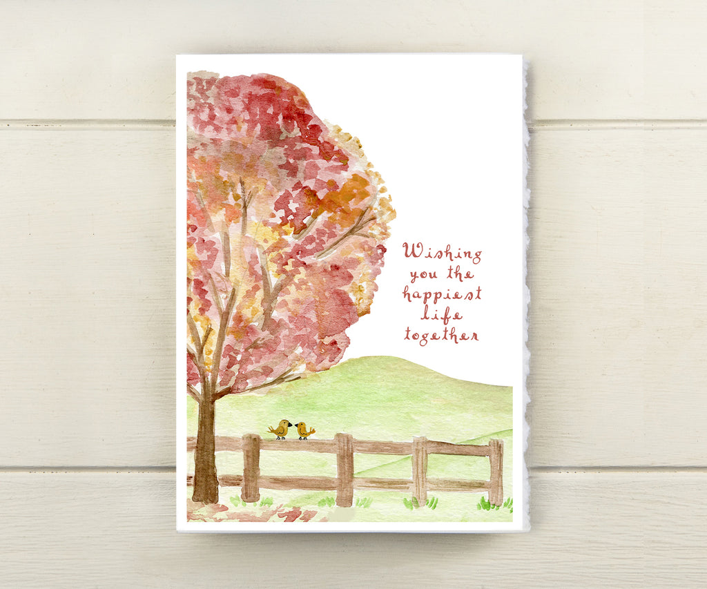 Autumn Tree wedding card