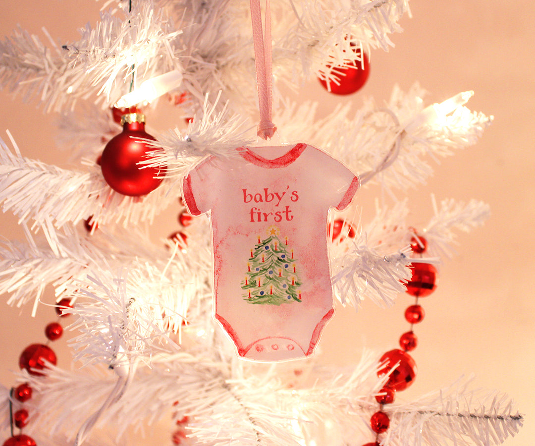 Pink Baby's First Christmas