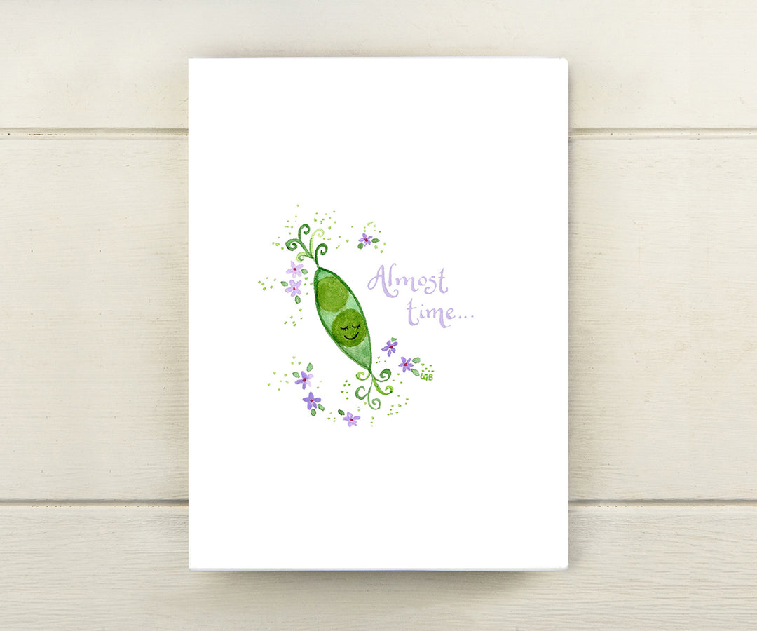 Sweet Pea Baby Card